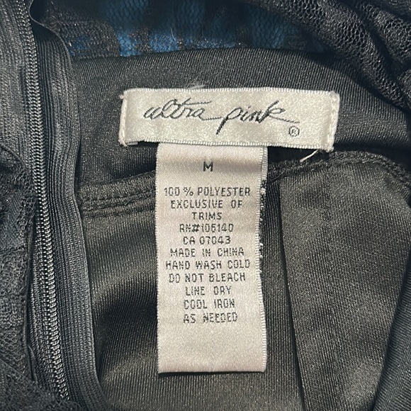 Nasty Gal Black Lace Peplum Dress US M - Picture 4 of 4